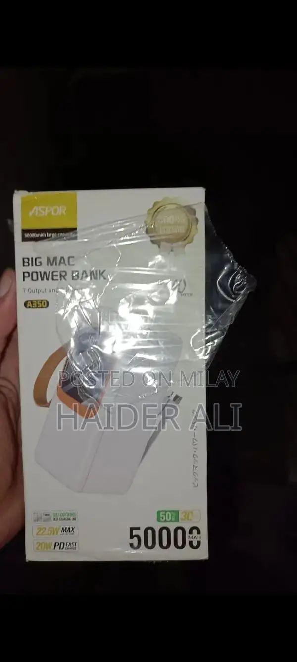 High Capacity Portable Power Bank 50000mAh External Battery Charger