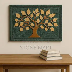 Marble Inlay Wall Art Handcrafted Decorative Panel