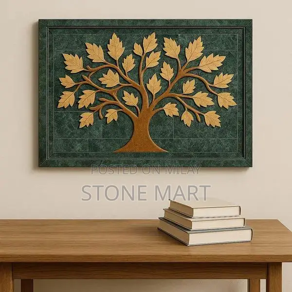 Marble Inlay Wall Art Handcrafted Decorative Panel