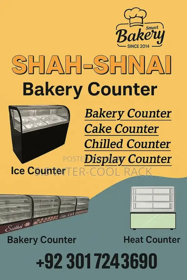 Commercial Bakery Display Counters - Multiple Styles & Sizes