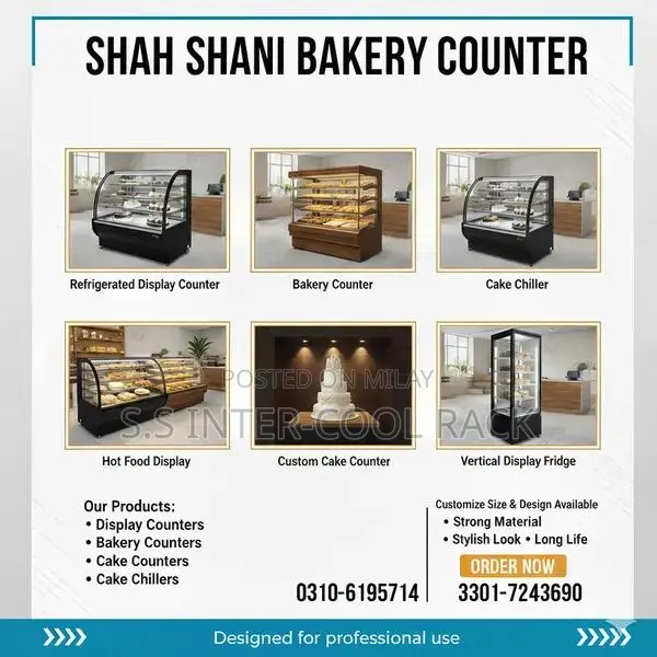 Commercial Bakery Display Counters - Multiple Styles & Sizes