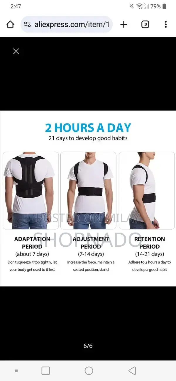 Adjustable Posture Corrector Support Belt for Men and Women