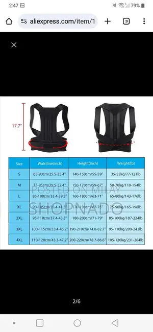 Adjustable Posture Corrector Support Belt for Men and Women