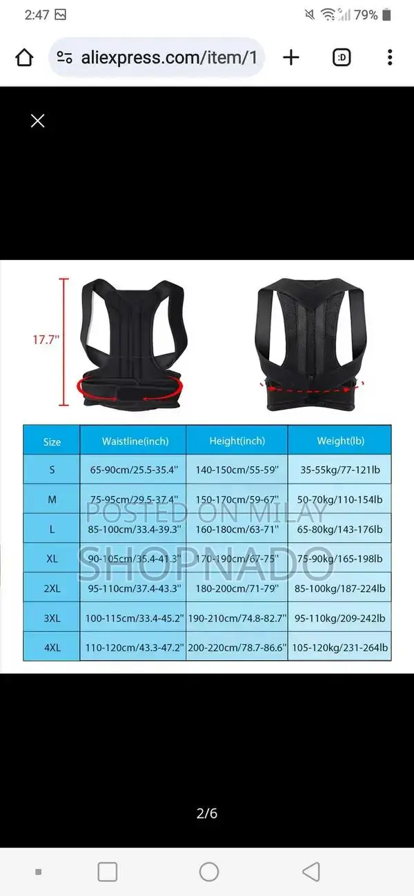 Adjustable Posture Corrector Support Belt for Men and Women