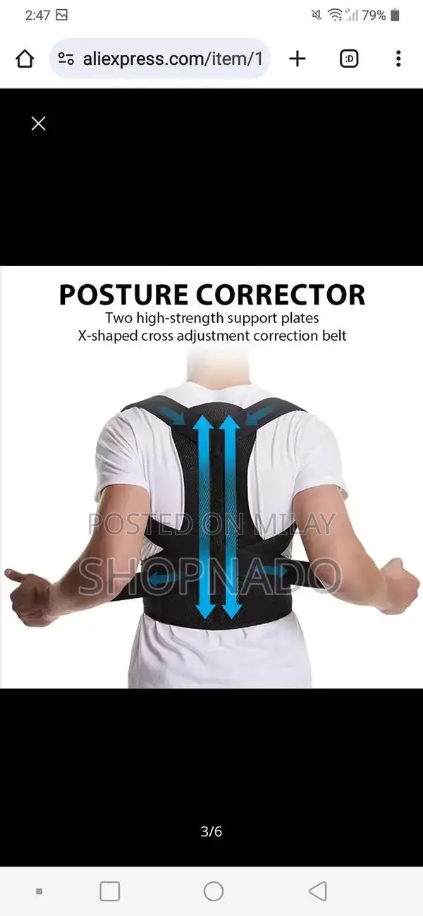 Adjustable Posture Corrector Support Belt for Men and Women