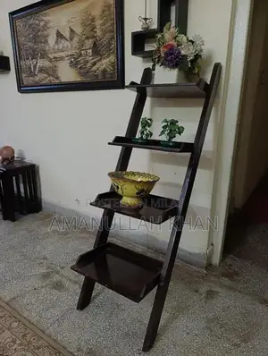 Bed Set with Decorative Ladder, Baby Rack, and Love Birds Cage