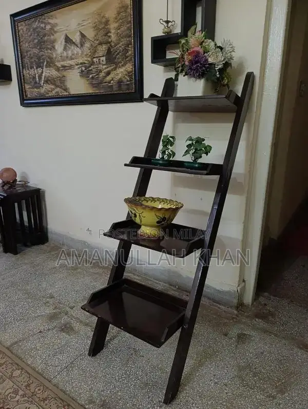 Bed Set with Decorative Ladder, Baby Rack, and Love Birds Cage