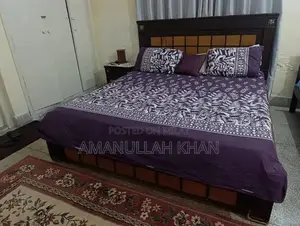 Bed Set with Decorative Ladder, Baby Rack, and Love Birds Cage