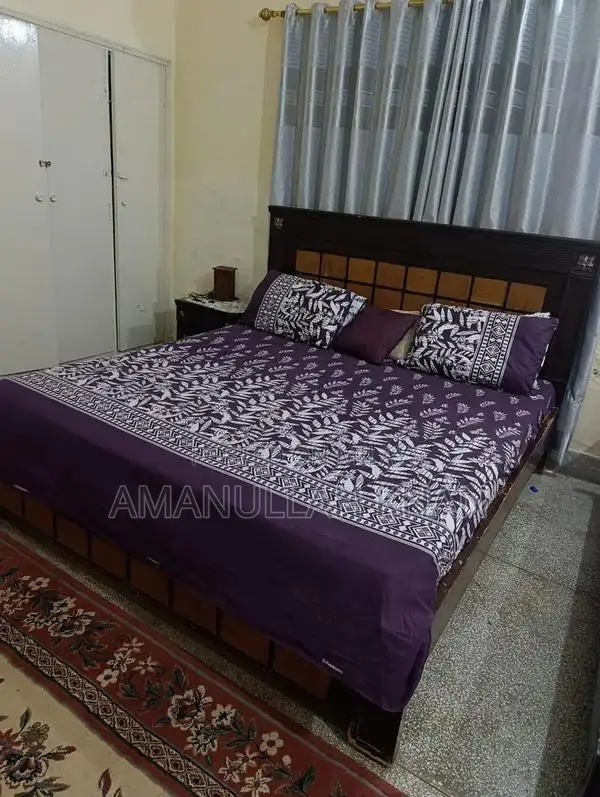 Bed Set with Decorative Ladder, Baby Rack, and Love Birds Cage