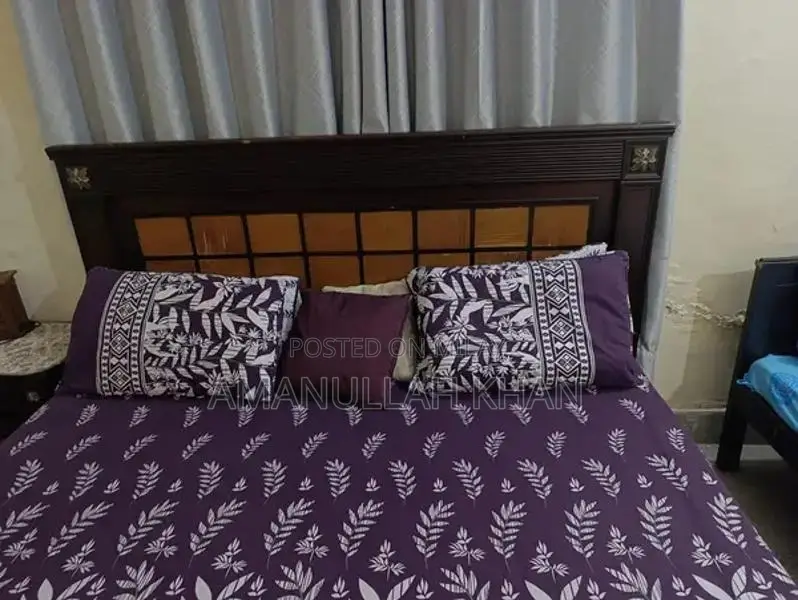 Bed Set with Decorative Ladder, Baby Rack, and Love Birds Cage