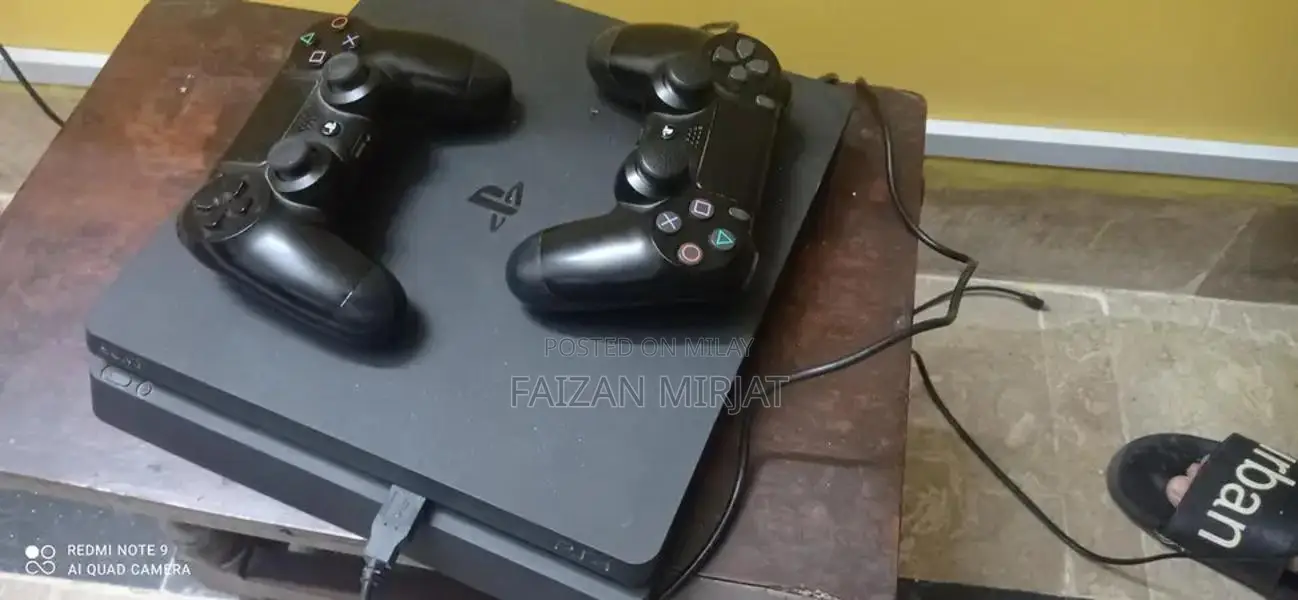 PlayStation 4 Slim Gaming Console 500GB with 2 Controllers