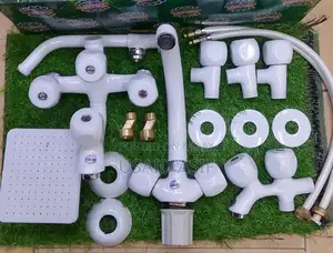 Photo - Premium Full Brass Bathroom Fixture Set with Complete Accessories