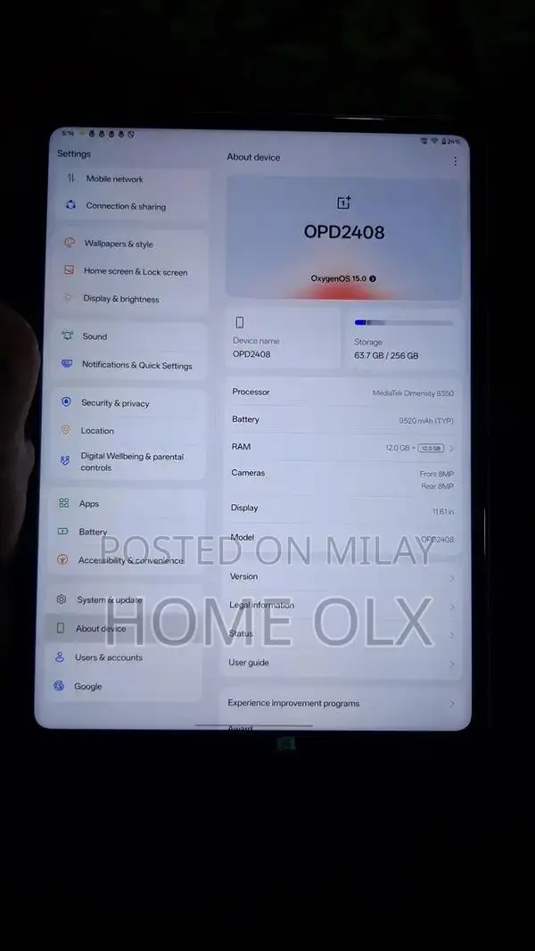 11-inch Tablet with High Performance RAM and Storage