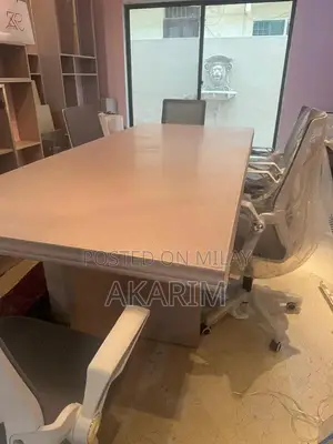 Rosewood Office Furniture Set with Table and Chairs