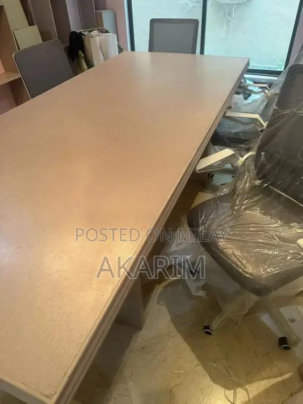 Rosewood Office Furniture Set with Table and Chairs