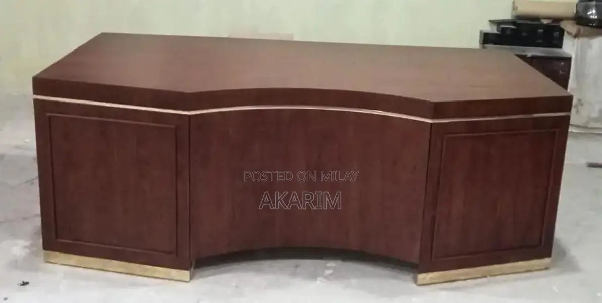 Rosewood Office Furniture Set with Table and Chairs