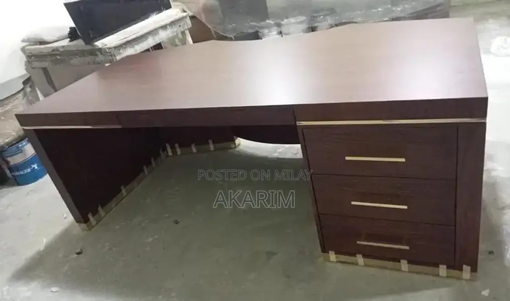 Rosewood Office Furniture Set with Table and Chairs