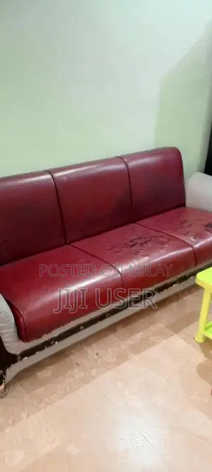 Two-Piece Sofa Convertible Bed Set with Leather Upholstery