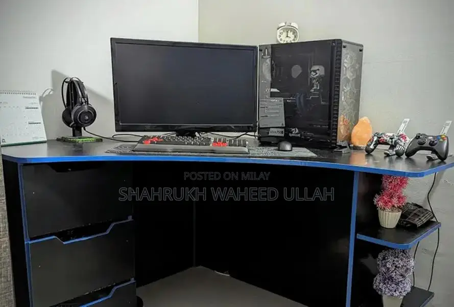 Custom Gaming Table with Detachable Storage Drawers