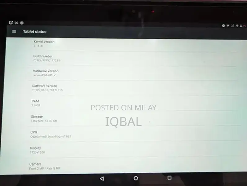 Lenovo 10 inch Tab exchange possible
