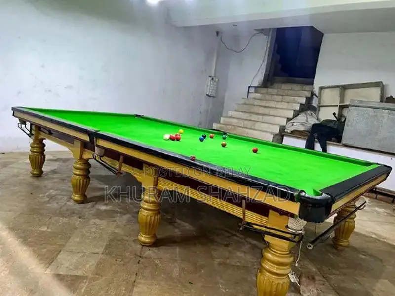 Professional Snooker Table with Marble Surface and Accessories
