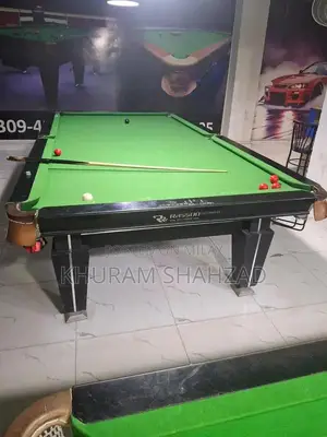 Professional Snooker Table with Marble Surface and Accessories