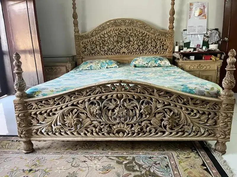 Chinoti Bedroom Furniture Set with Bed Frame, Side Tables, Dressing Ta