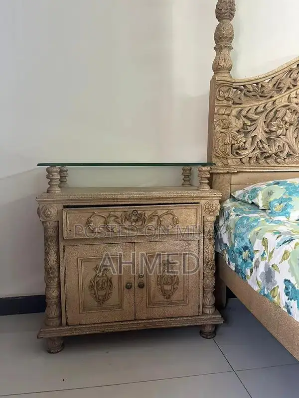 Chinoti Bedroom Furniture Set with Bed Frame, Side Tables, Dressing Ta