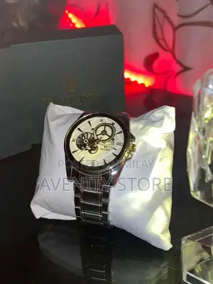 Men's Two-Tone Classic Wristwatch with Date Display