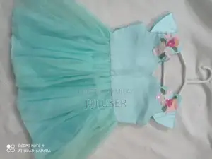 Children's Blue and Sea Green Frocks - Toddler Sizes 1-3 Years