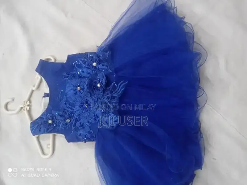 Children's Blue and Sea Green Frocks - Toddler Sizes 1-3 Years