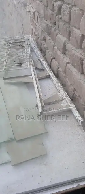 Photo - Rustic Wooden Dining Table - Farmhouse Style, Solid Wood Surface