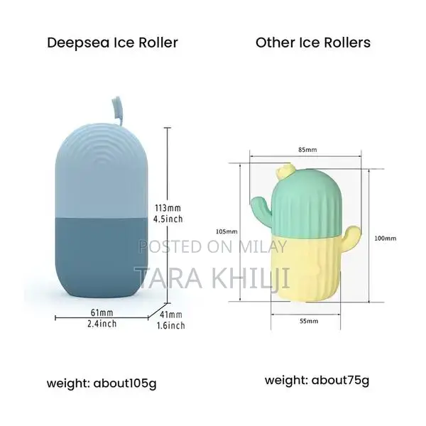 Silicone Facial Ice Roller for Skin Massage & Cryotherapy