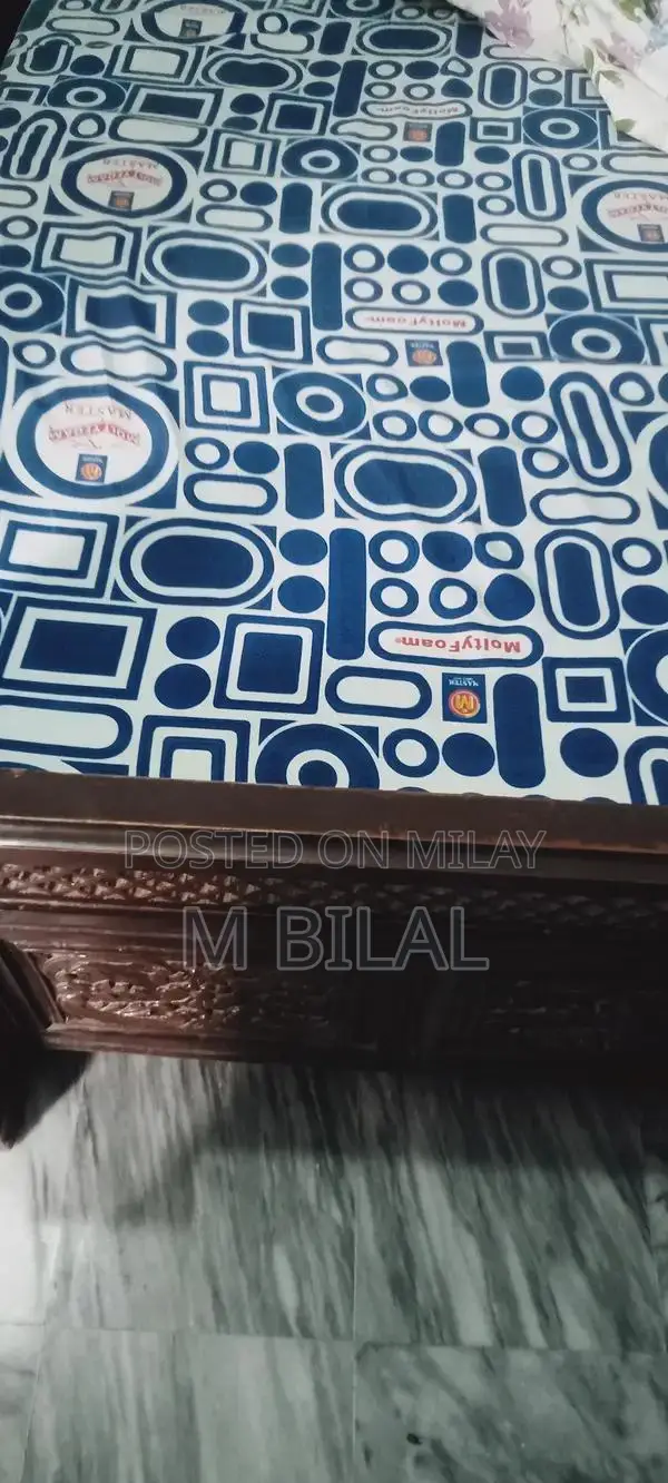 King Size Wooden Bed Frame with Mattress