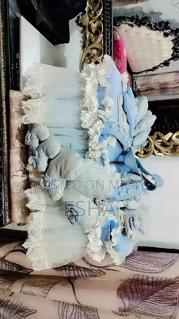 Handcrafted Soft Fabric Baby Storage Basket - Nursery Organizer