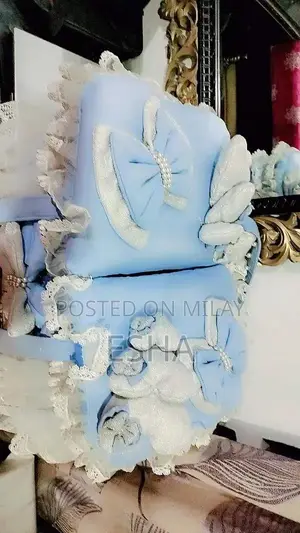 Handcrafted Soft Fabric Baby Storage Basket - Nursery Organizer