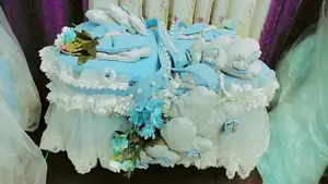 Handcrafted Soft Fabric Baby Storage Basket - Nursery Organizer