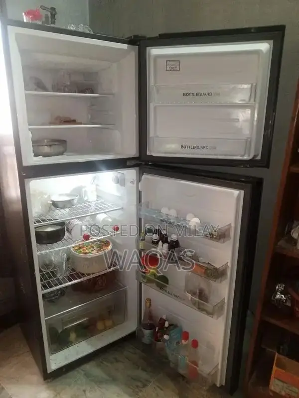 Haier Double Door Black Refrigerator - Stylish & Efficient