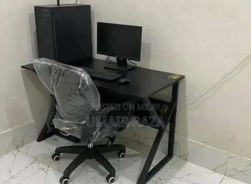 Multi-Size Home Office Table with Book Rack Shelving