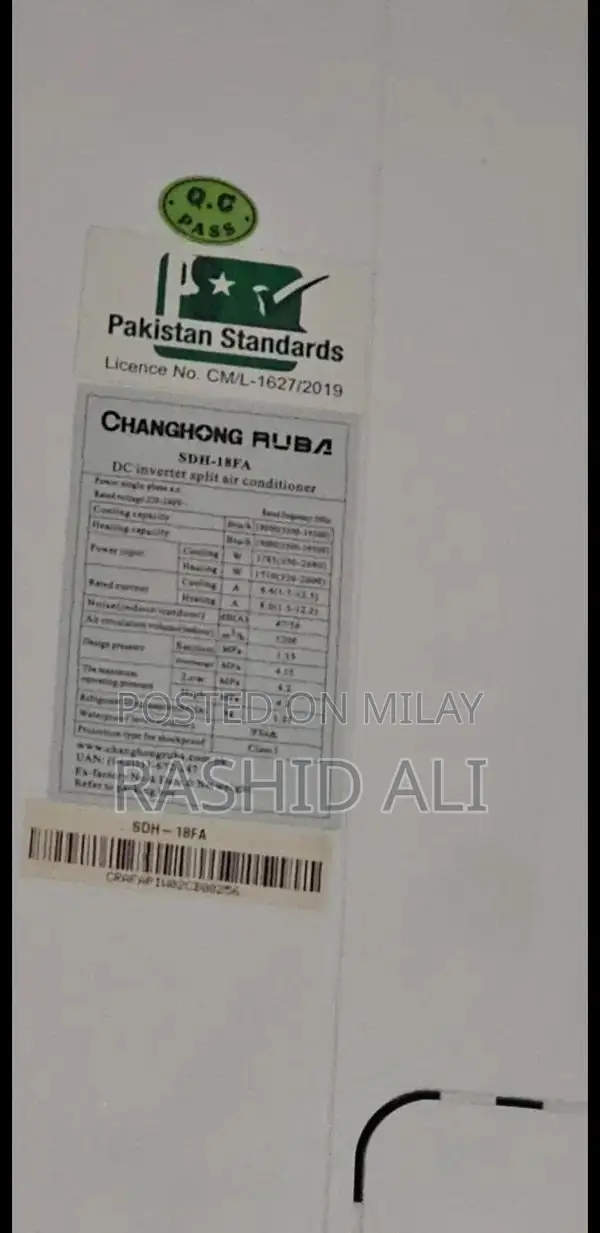 Changhong Ruba 1.5 Ton Split Air Conditioner