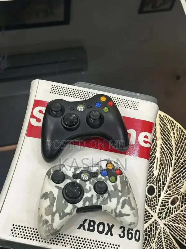 Xbox 360 Fat Gaming Console with Games and Controllers