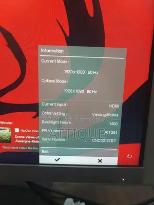 HP Borderless 1080p LCD Display, 10/10 perfect condition