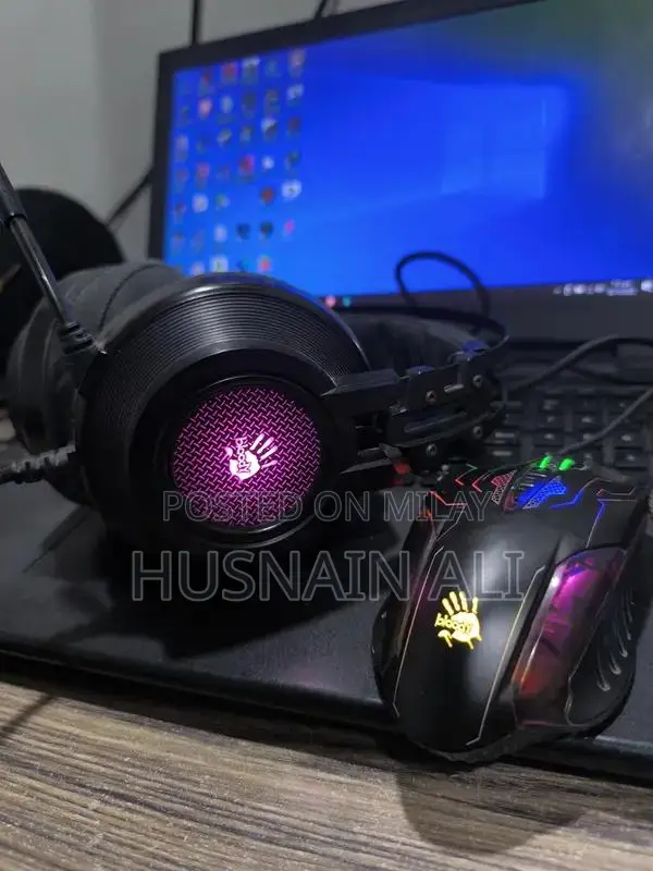 Bloody Gaming Keyboard, Mouse, and Headphones Set RGB