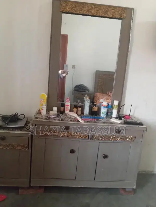 Complete King Size Bedroom Set with Dressing Table and Side Tables