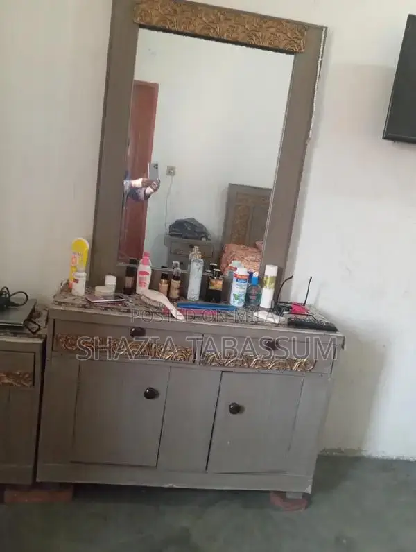 Complete King Size Bedroom Set with Dressing Table and Side Tables