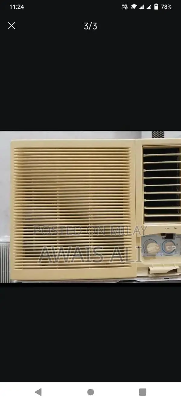 0.75 Ton Window Air Conditioning Unit in Good Condition