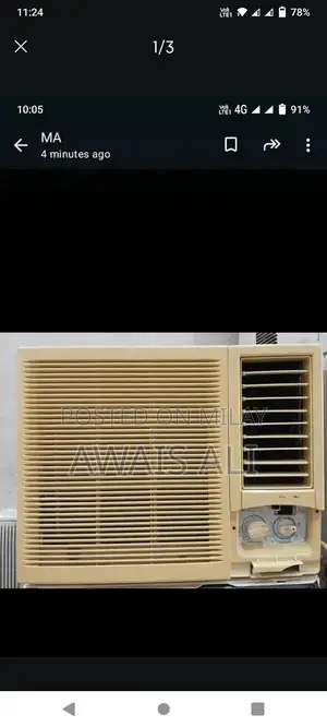 0.75 Ton Window Air Conditioning Unit in Good Condition