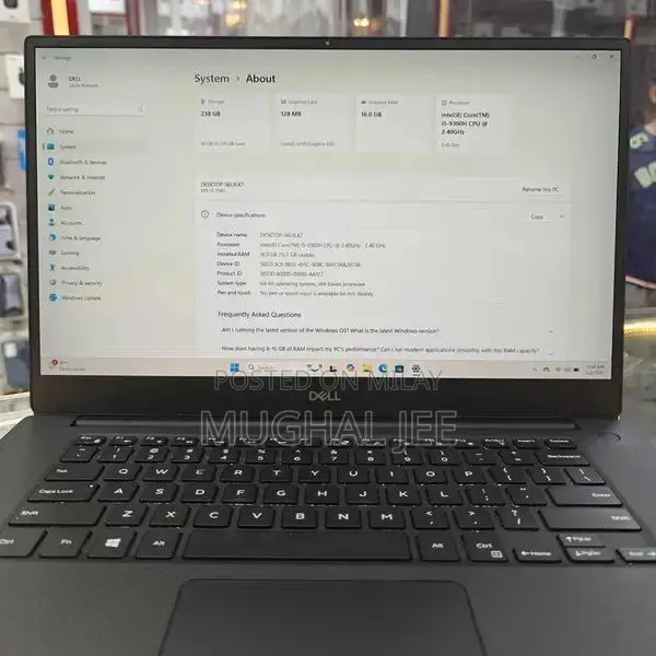 Dell XPS 15 7590 (i5-9th Gen) (16gb/256gb)