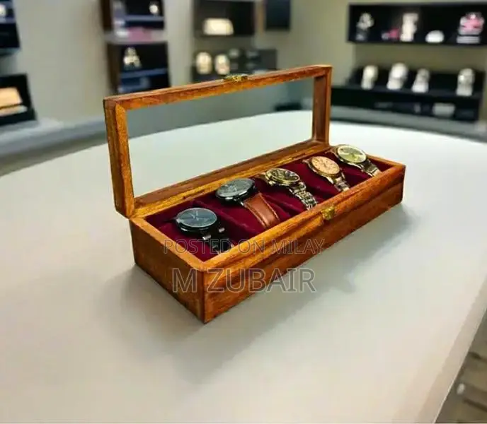 Wooden Watch Storage Box - Multi Slot Watch Organizer