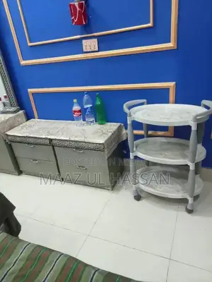 Complete Double Bed Set with Nightstands and Dressing Table